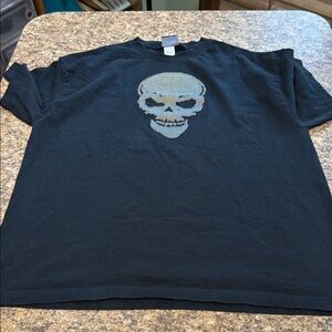 Batman Black Short Sleeve Skull Tee